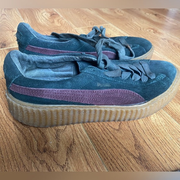 Green Puma Shoes Women's Size 8.5 | Black Pumas Size 8.5 - Picture 5 of 7